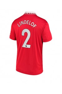 Manchester United Victor Lindelof #2 Fotballdrakt Hjemme Klær 2022-23 Korte ermer